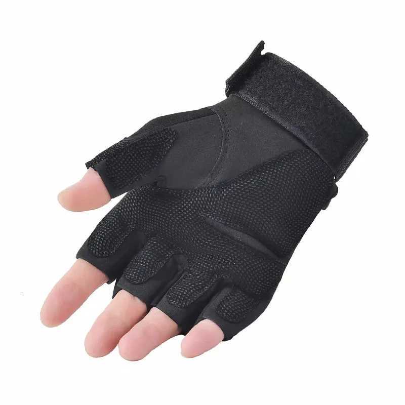 Outdoor Tactical Gloves Fitn Half Finger Mittens Kids Women Men Tactical Riding Gloves Sports Hunting Fingerss Gym GlovesXJ250904