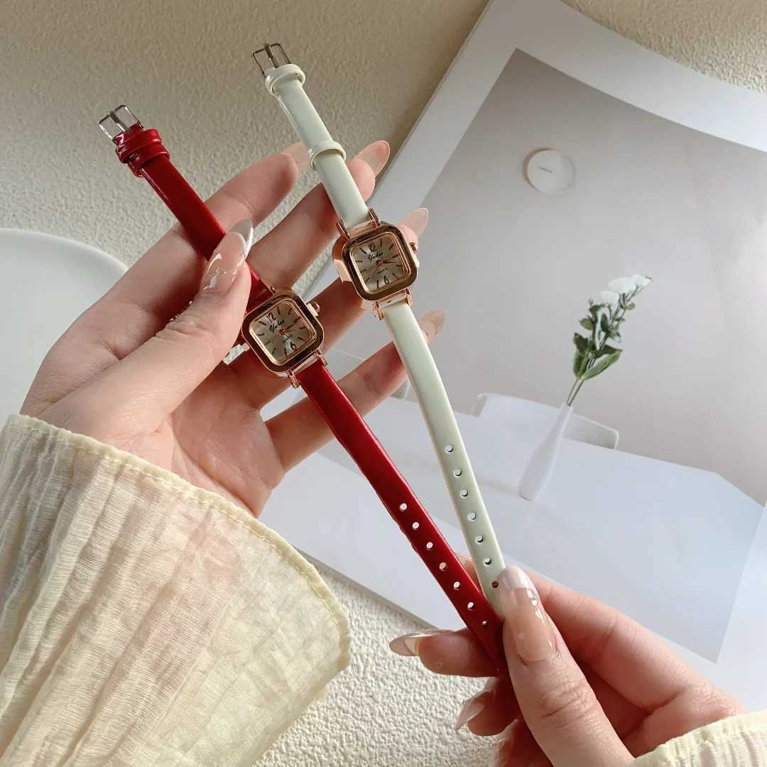 Wens Leather Strap Watch Elegant Square Watches Wens Watch with Classic Vintage Dial Design Analog Quartz Dress Watch X250904