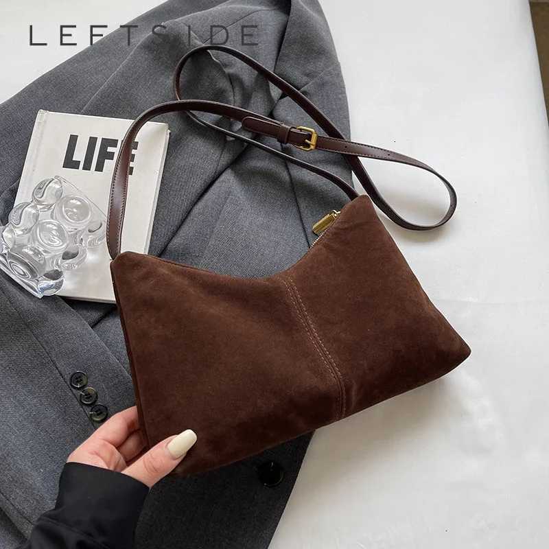 LEFTSIDE PU Leather Small Shoulder Bags For Women 2025 Winter Y2K Korean Fashion New Trend Female Crossbody Bag Lady Handbags Z250903