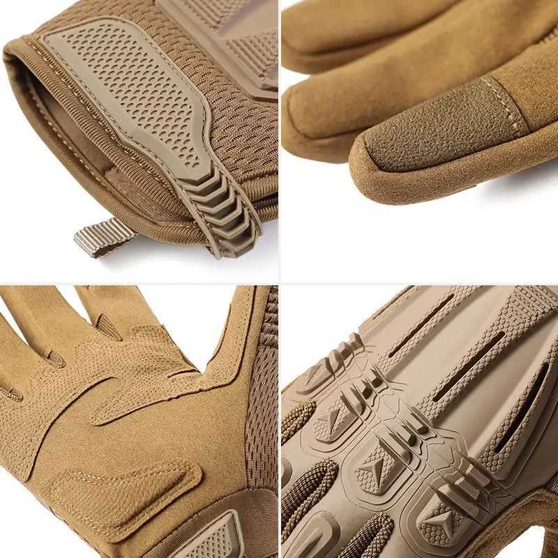 Special Forces Tactical Gloves Protective Outdoor Mountaineering AntiSlip Cycling Gloves Abrasion Resistant Touch ScreenXJ250904