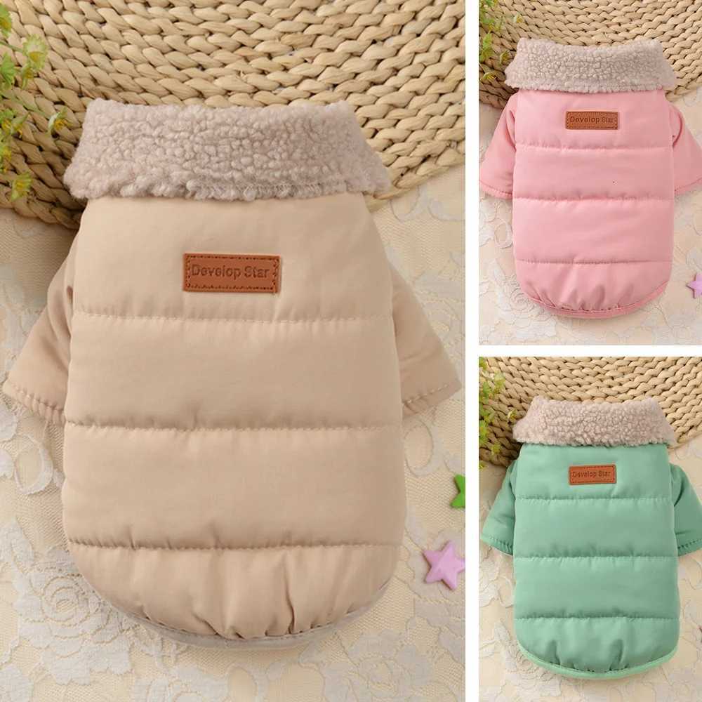 Winter Pet Clothes et Thick Warm Puppy Dogs Clothing Coat Pet Outfits With Fur Collar for Small Medium Dogs Chihuahua Pug W250904