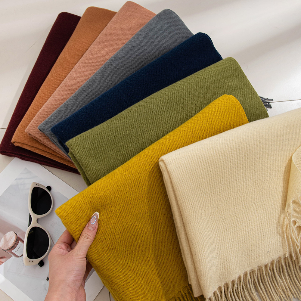 Designer Scarf Classic Winter Autumn Shawl Luxury Women Tassel Scarf High Quality Elegant Warm Scarf for women 180cm 32542