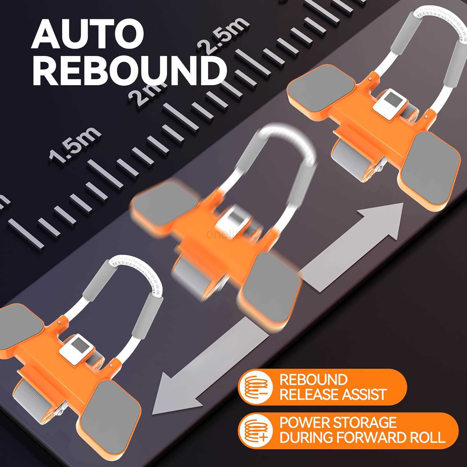 Ab Roller Wheel for Men Women Abdominal Exercise Equipment with NonSlip Grips Ab Roller Core Strength Trainer for Home Gym Durable ABS Ab Wheel Roller