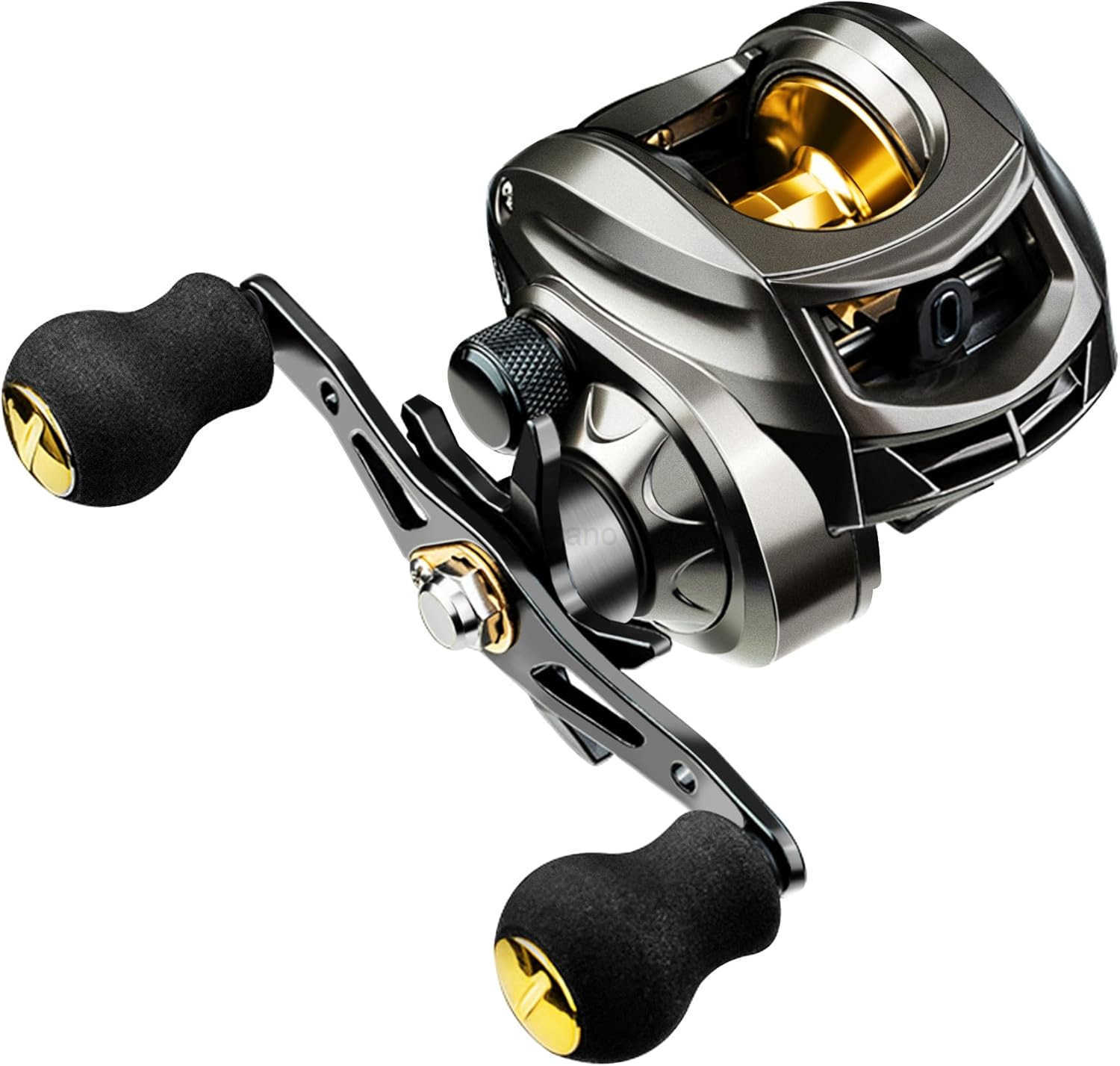 Baitcasting Reel Fishing Reel Magnet Braking System 176 LB Max Drag 721 and 631 Gear Ratio W250904