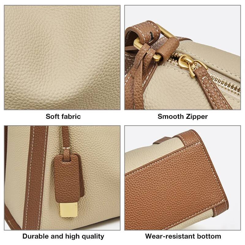 Women's Cowhide Leather Shoulder Vintage Soft Messenger Handbag Fashion Crossbody Bags Female Underarm Bag DF900083S