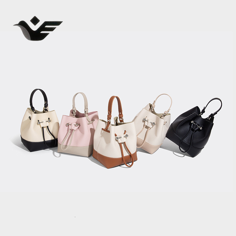 Feiyan Free Shipping New Designer Bag Luxury Shopping Bag Niche Design Retro Drawstring Bucket Bag Summer New High-end Handheld Shoulder Crossbody Bag