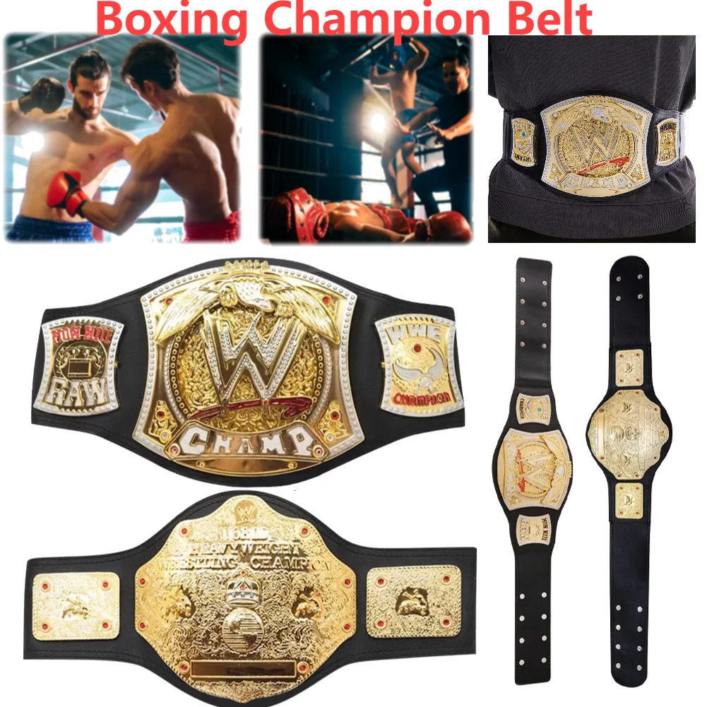 Wrestler Championship Belt Weightlifting Competition Souvenir Prizes Childrens Tournament Badge of Honor Cosplay Toys Gift 250904