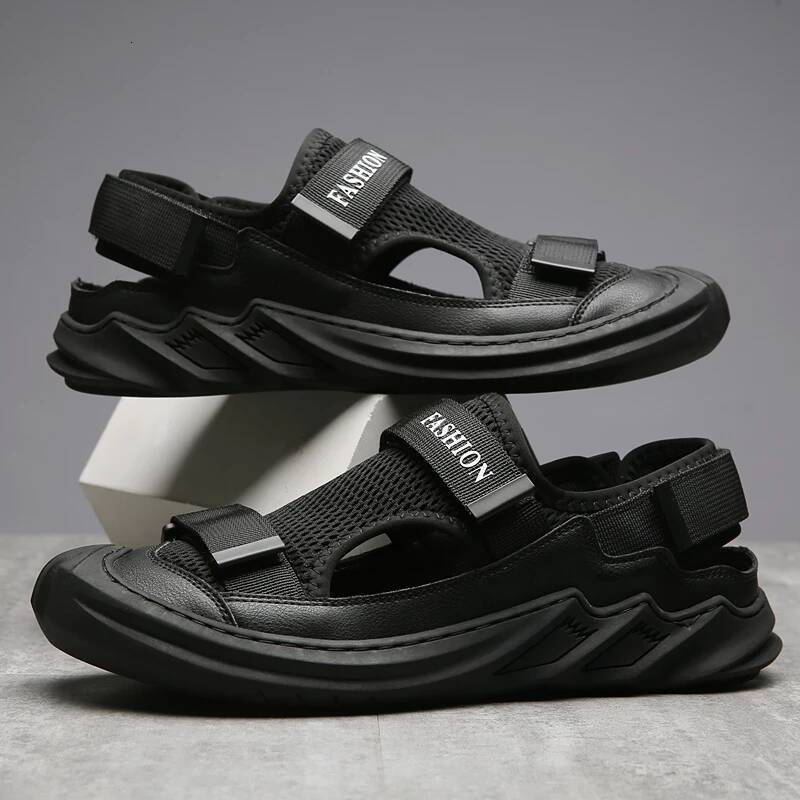 YRZL Men's Summer Outdoor Sandals Non-Slip Comfortable Lightweight Sport Shoes Breathable Walking Slides for Men ddmysaturn