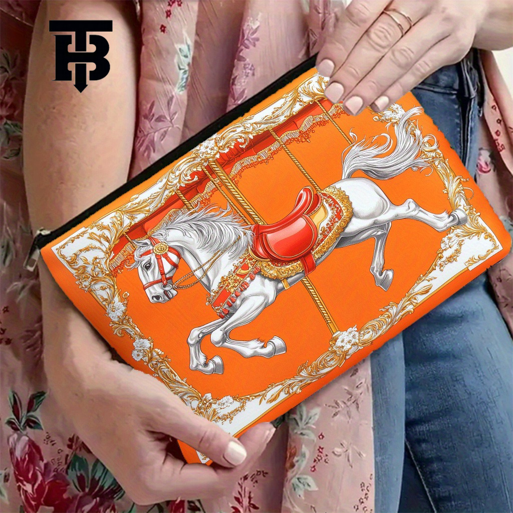 TB BHULAMTE Designer s bag Cross-border Canvas Makeup Bag Large Capacity Fabric Coin Purse Travel Cosmetic Toiletry Storage Bag In Stock