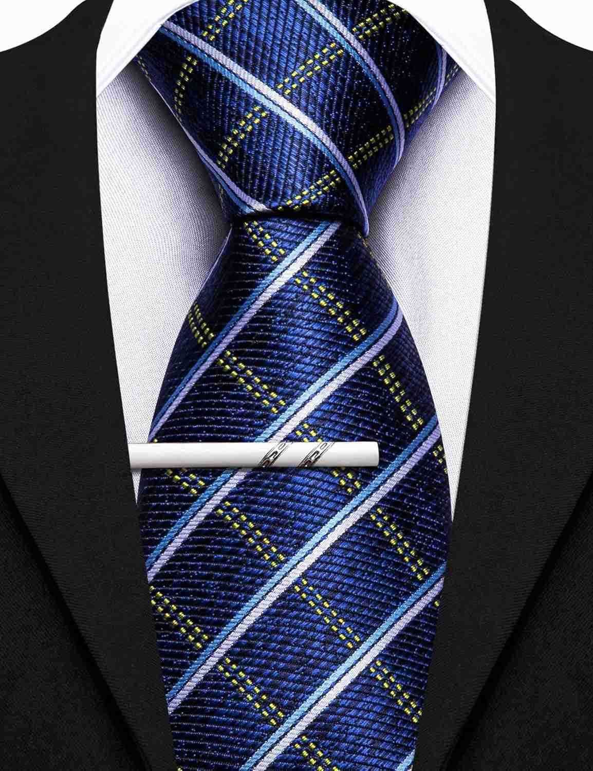 Mens 6 PCS Ties Silk Striped Paisley Check Floral Necktie Silky Woven Wedding Business Party Ties 334W250904