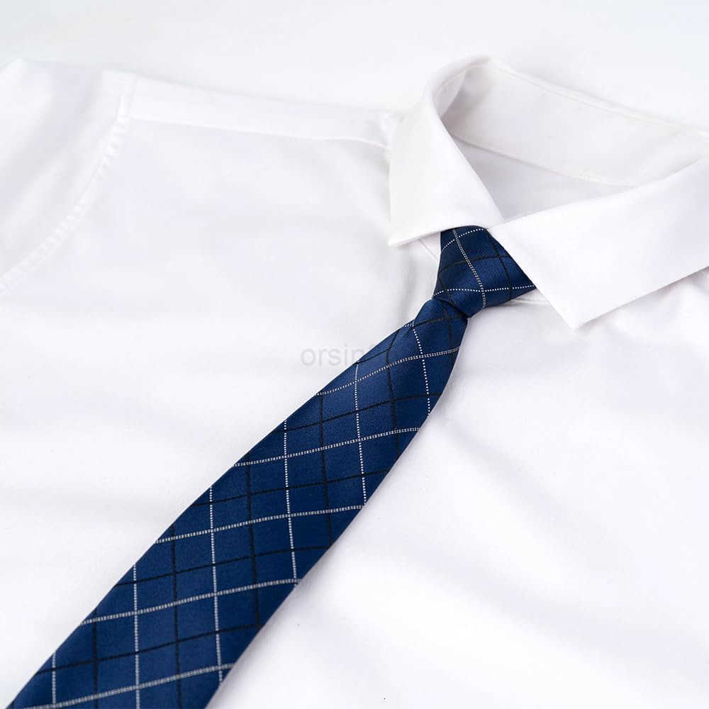 Mens 5 PCS Classic Zipper Ties 5 Desiged Pretied Necktie SetW250904