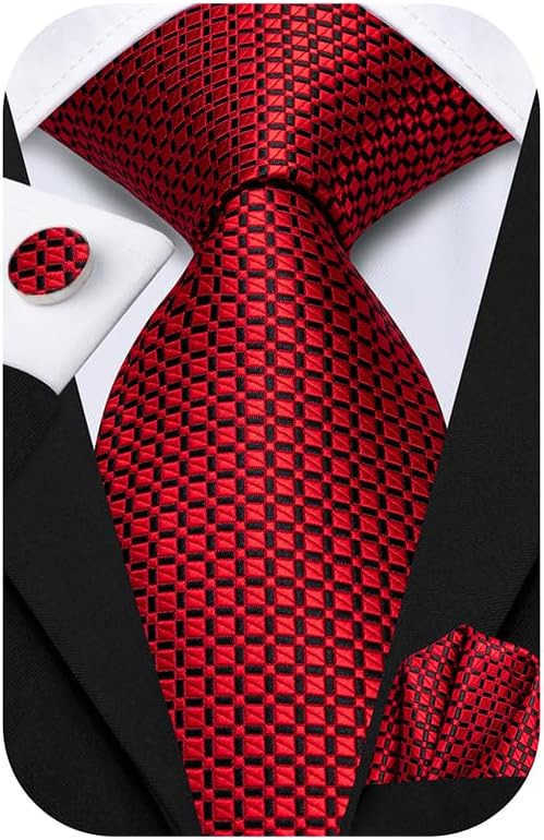 Mens 70 inches Tie Set Extra Long Necktie With Cufflinks Handkerchief For Big and Tall Men Business WeddingW250904
