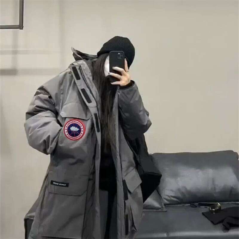 Winter New Fashion Hooded Down Padded Jacket Women's Thickening Winter Outdoor Snow Jacket Couple Tooling Jacket Coat