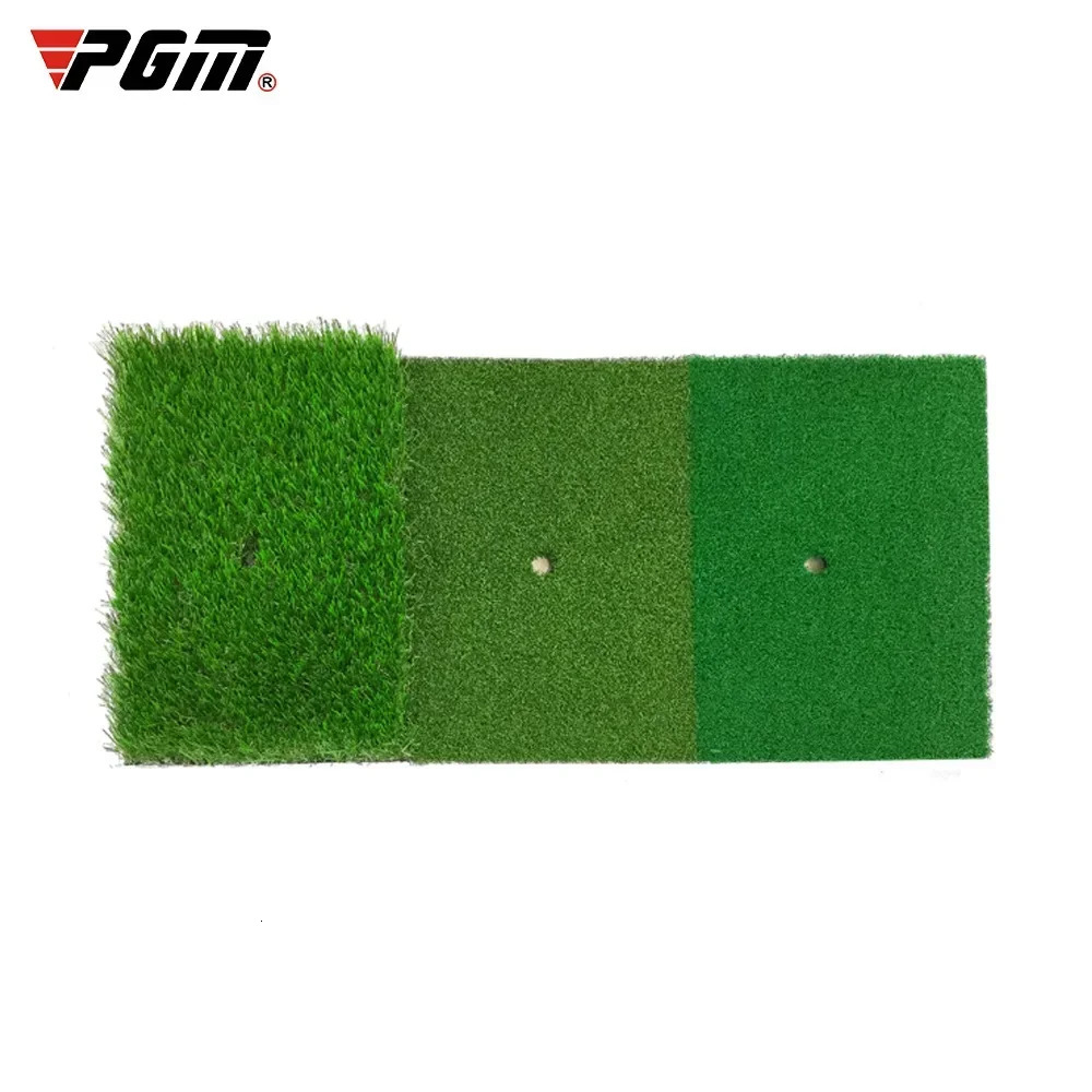 PGM Golf Hitting Mat Indoor Outdoor Mini Practice Durable PP Grass Pad Backyard Exercise Golf Training Aids With TEE DJD003250904