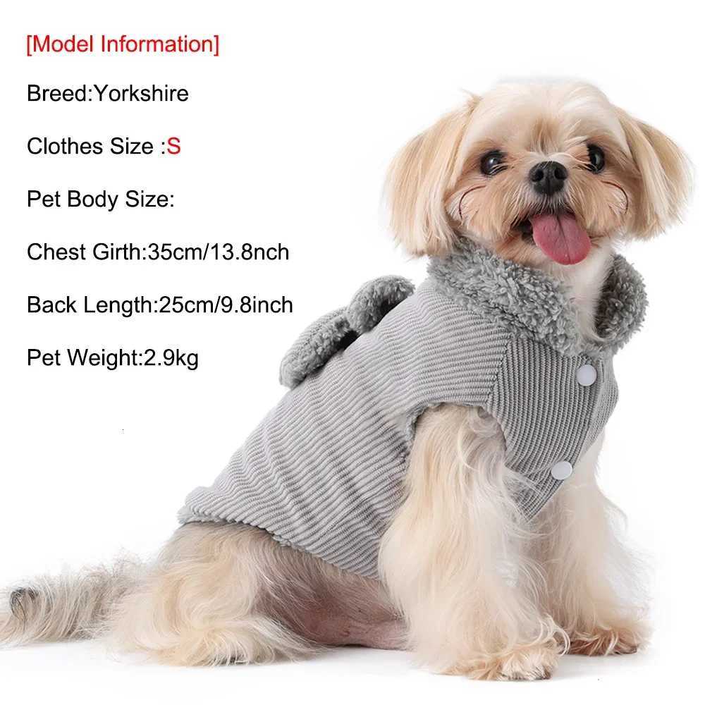Pet Dog Coat Vest For Small Medium Dogs Cat Winter Warm Puppy Clothing With Dring Cute Bow Kitten Costume Yorkshire Pug Outfits W250904