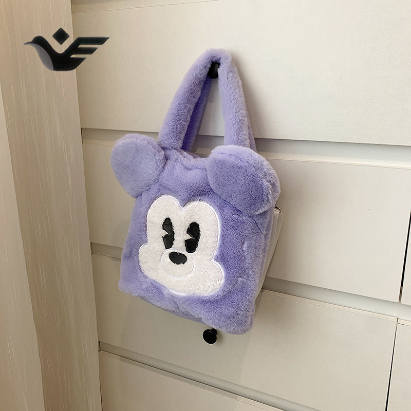 Feiyan Free Shipping New Designer Bag Luxury Shopping Bag Cute Single Shoulder Plush Bag Large Capacity Handbag Cartoon Doll Casual