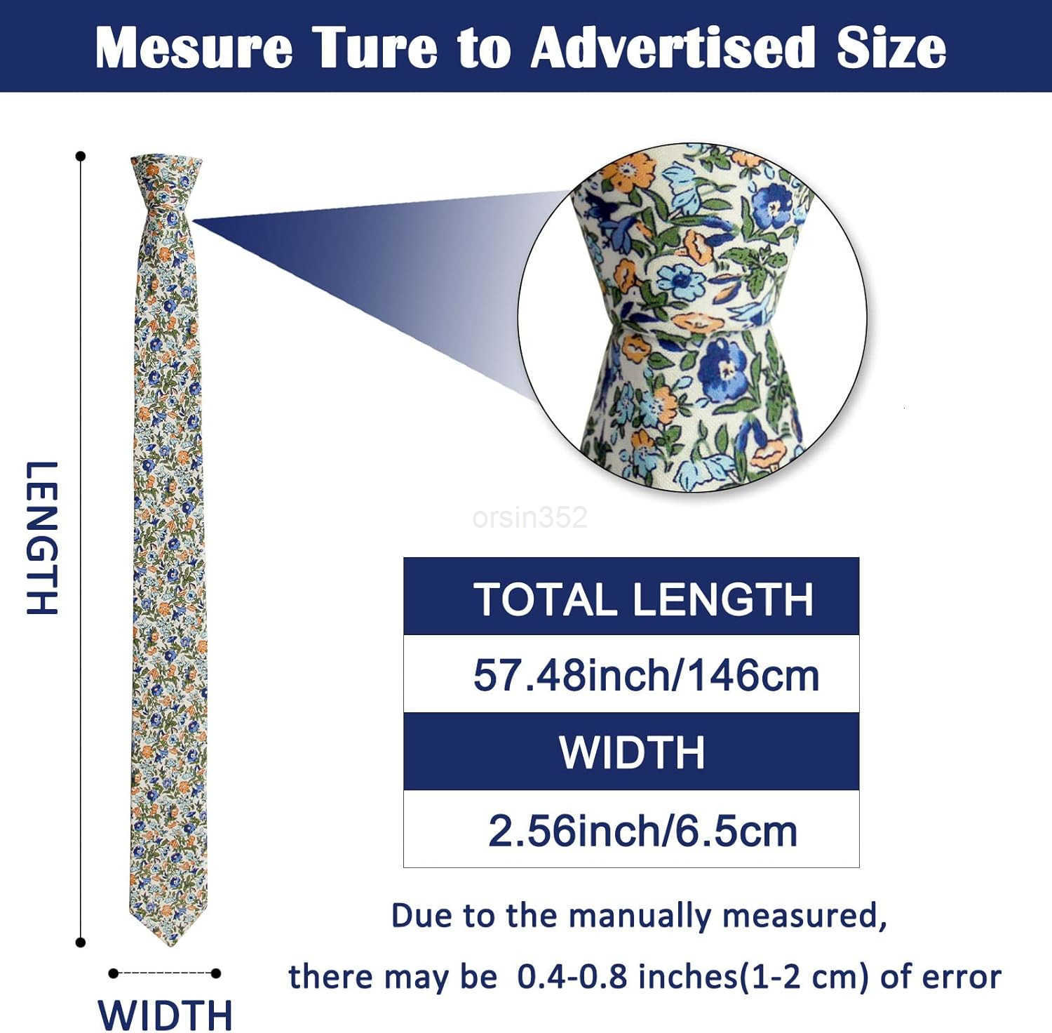 Mens Cotton Floral Neck Tie 256 Printed Skinny TieW250904