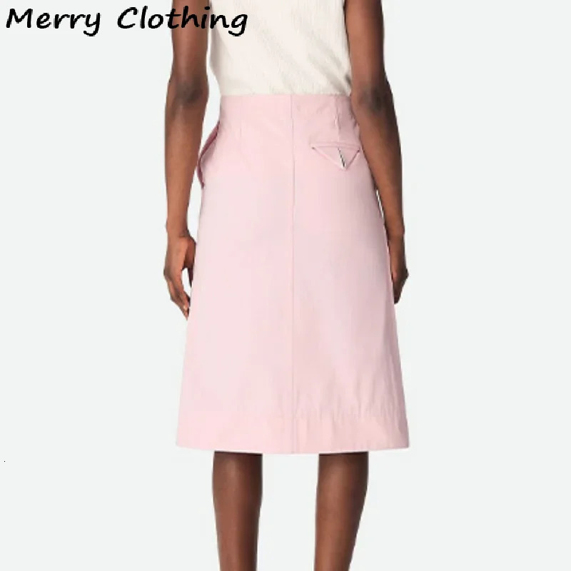 Elegant Pink 2 Pieces Coat Sets Women Detachable Collar Jacket Asymmetrical Skirt Suit Pink Suit Office Lady Twopiece Set 250904