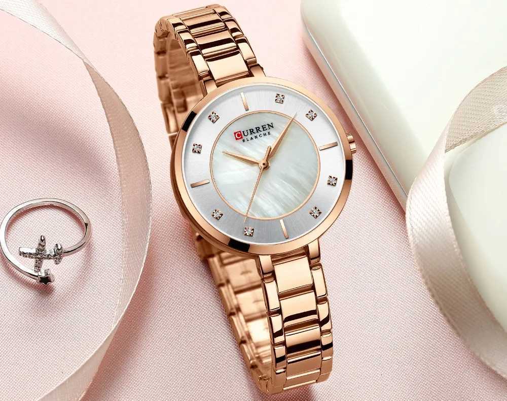 Curren Wan Watches Rose Gold Top Brand Luxury Watch Wen Quartz Waterproof Wens Wristwatch Ladies Girls Watches Clock X250904