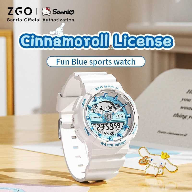 ZGO X Cinnamoroll Electronic Watch for Schoolgirl Middle and High School Students Girls Waterproof Wristwatch Gift 863 X250904
