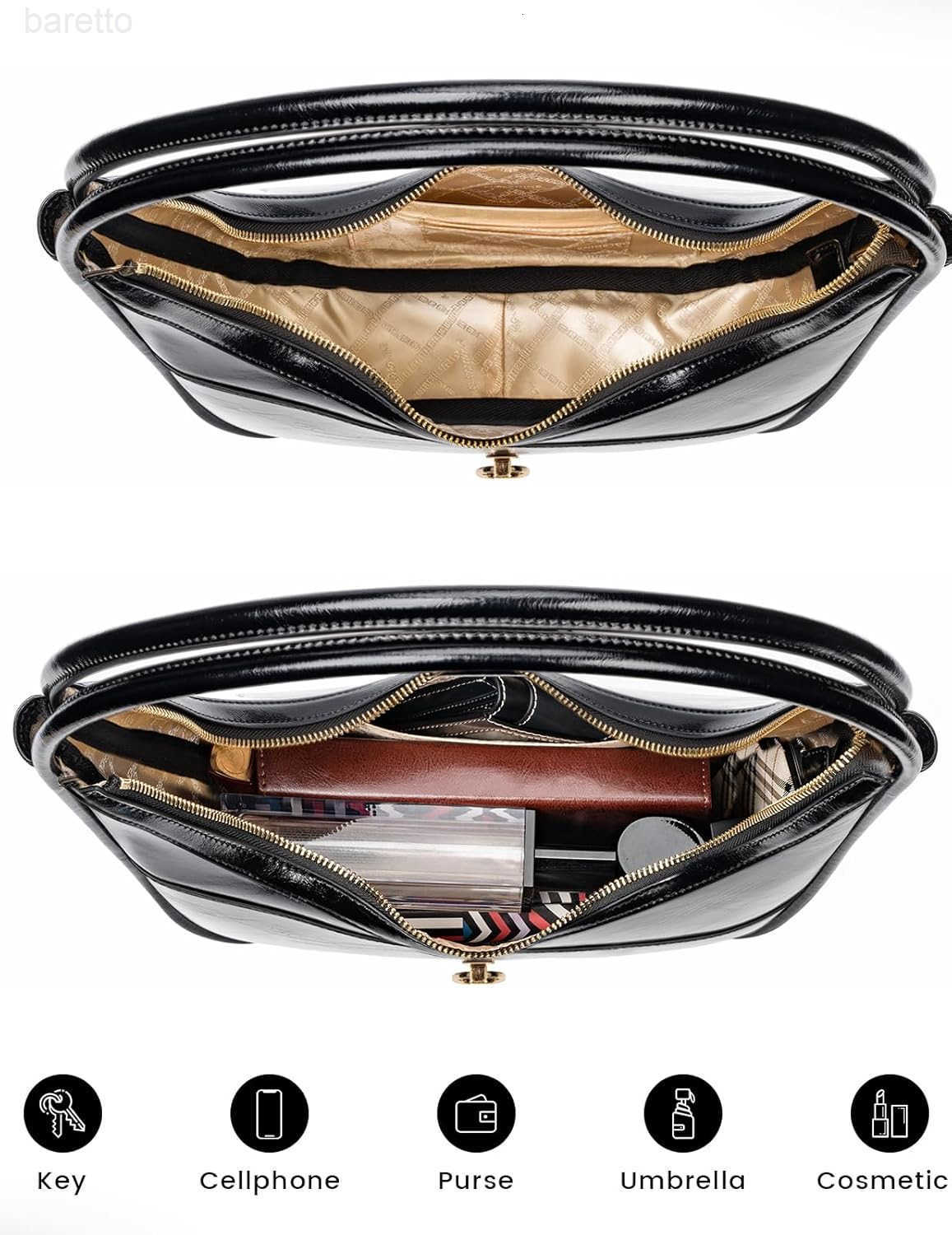 Genuine Leather Crescent Handbag Hobo Shoulder Bag Armpit Bag Party Clutch Purse for Women Lady Model DLK0032 M250904