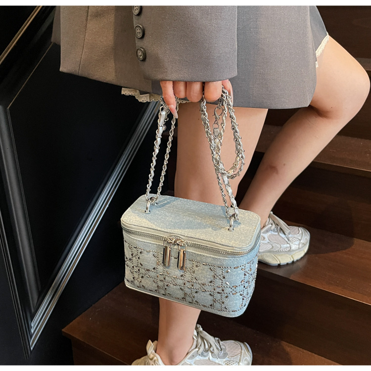 2025 autumn new denim niche design handbag light luxury elegant versatile fashion crossbody bag designer shoulder bag