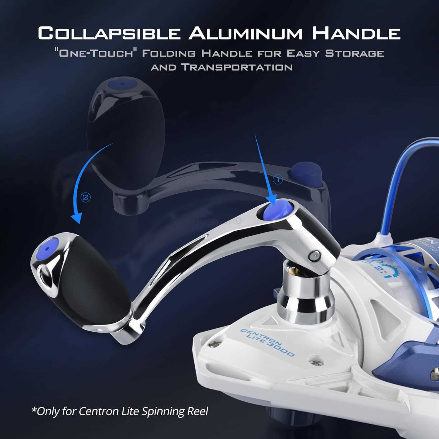 Spinning Reels Size 500 is Perfect for Ice Fishing Up to 175 Max Drag 521 Gear Ratio Ultra Smooth Powerful CNC Aluminum Spool 91 BB Light We W250904