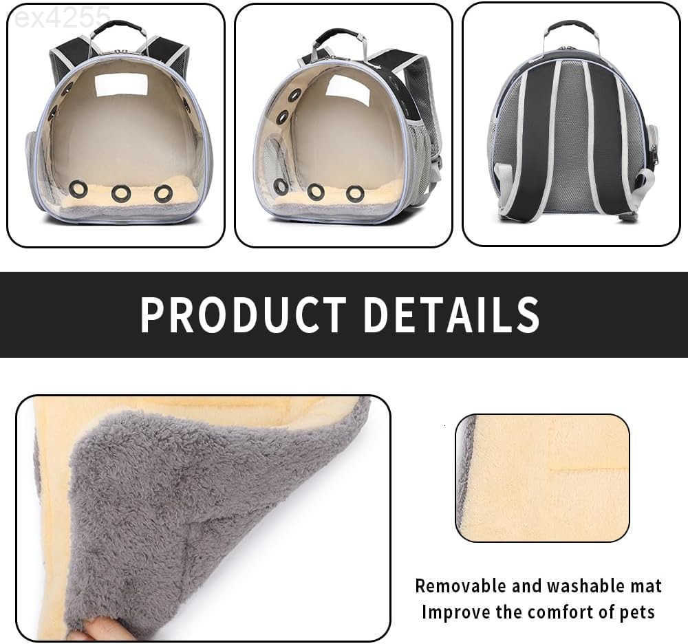 Bunny Carrier Guinea Pig CarrierSmall Animal Carrier Backpack for RabbitBearded Dragon LizardHamsterKitten Breathable Pet Travel Cage Bag Perfect for 