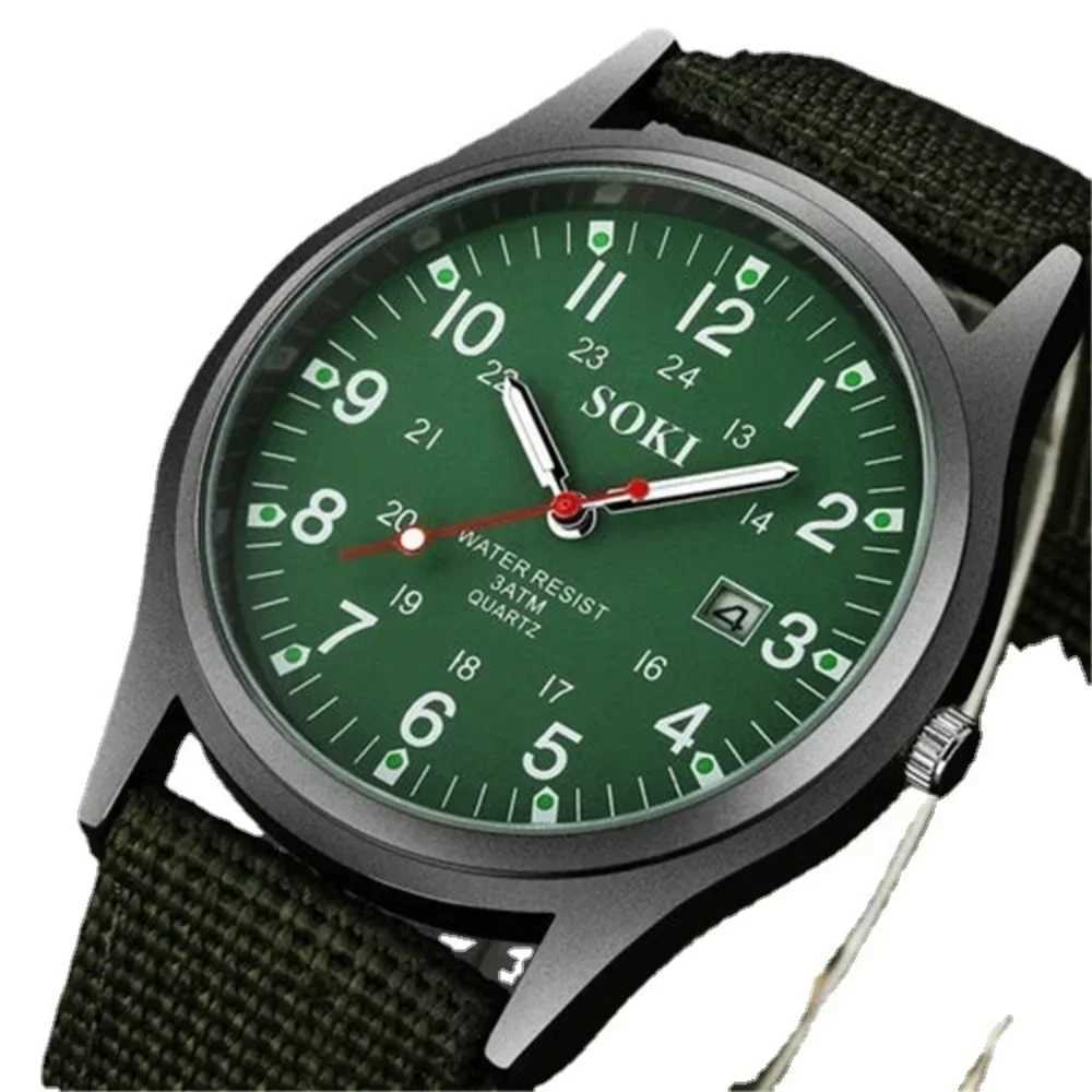 Fashion Mens Watches Luminous Hands Clock Luxury Military Sports Cndar Quartz Wristwatch Men Casual Nylon Wens Watch X250904
