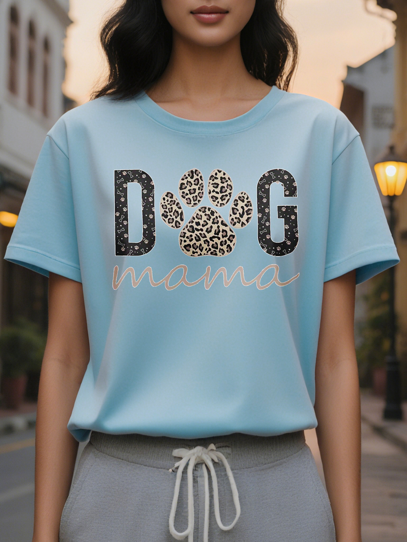 Women Dog Mom Pattern Vest Casual Round Neck Sleeveless Design Perfect Gift for Mother's Day Summer Fashion