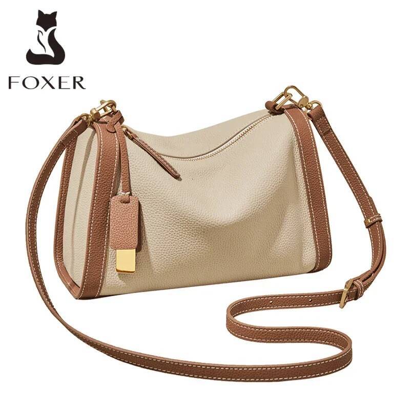 Women's Cowhide Leather Shoulder Vintage Soft Messenger Handbag Fashion Crossbody Bags Female Underarm Bag DF900083S