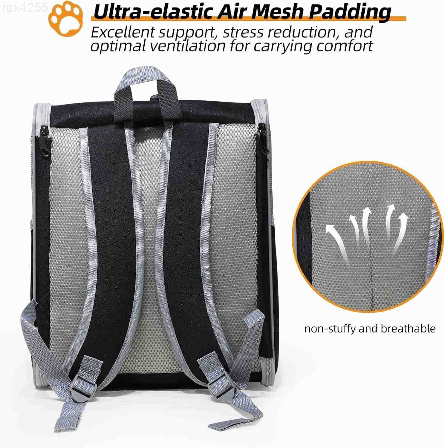 Cat Carrier Backpack with Reflector with Safety Leash Up to 15LbsPet Carrier for Small Dogs and Medium Cats Kitten Puppy BunnyFoldable Small Medium Do