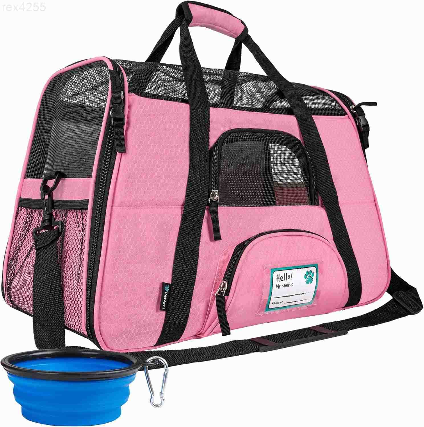 Approved Pet Carrier for Cat Soft Sided Dog Carrier for Small Dog Cat Travel Supply Accessories Indoor Cat Ventilated Pet Carrying Bag Medium Large Ki