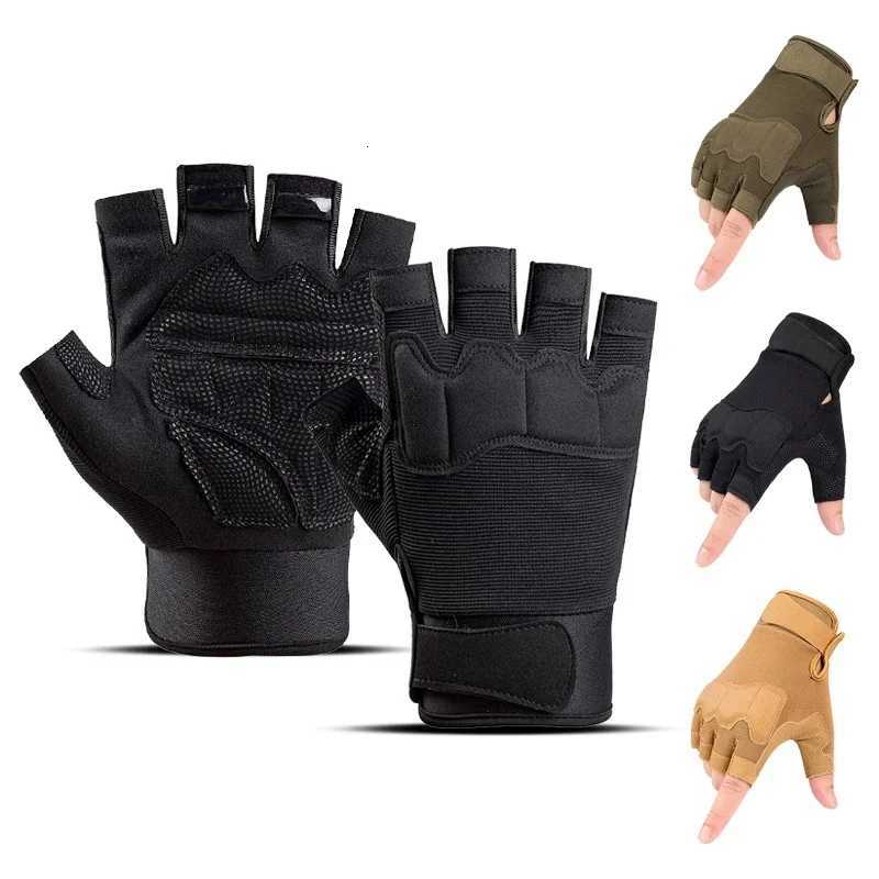 Hunting Gloves for Men and Women Half Finger Outdoor Mountaineering and Cycling Wearresistant Breathab Riding Gloves CamXJ250904