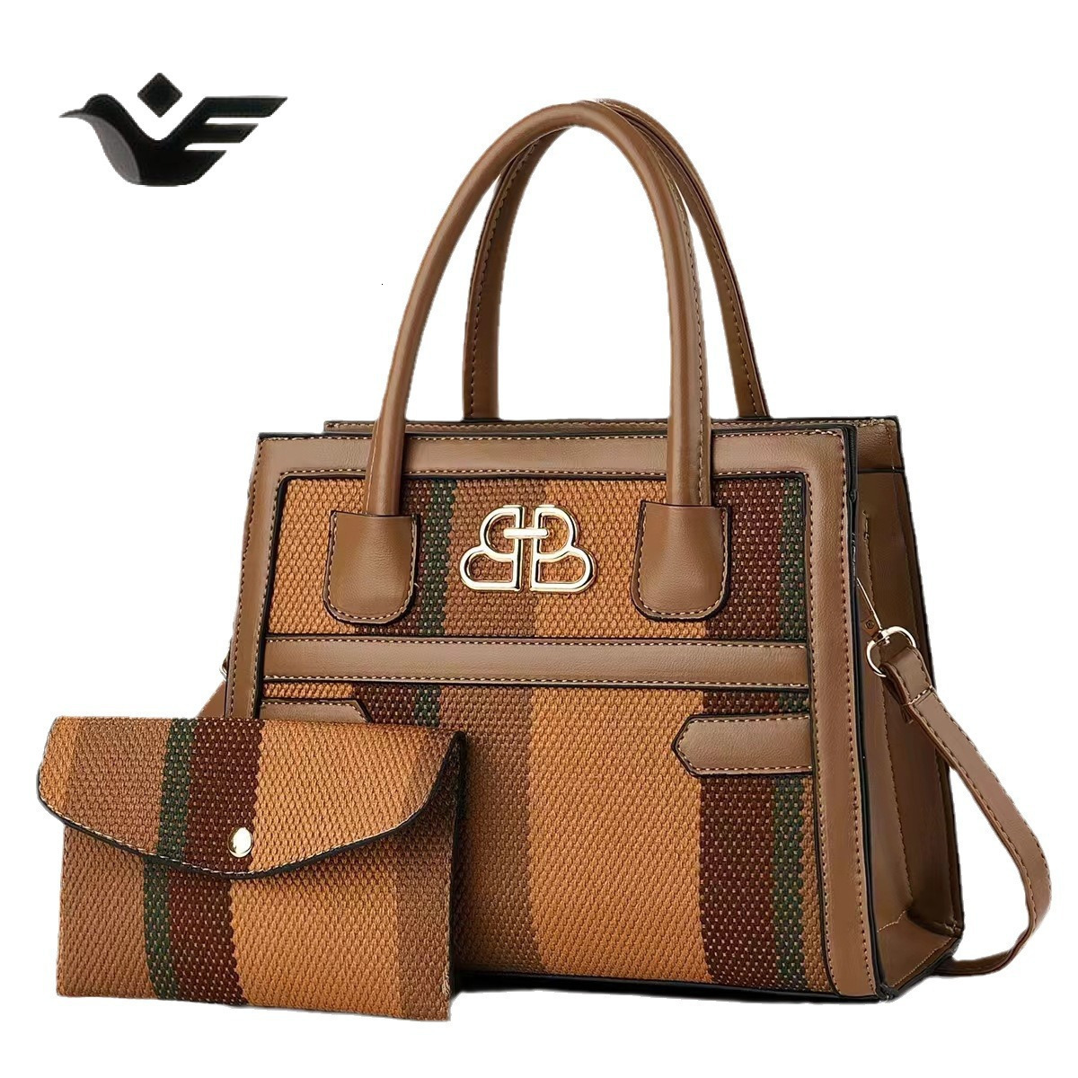 Feiyan Free Shipping New Designer Bag Luxury Shopping Bag Color-block Canvas Fashion Single Shoulder Crossbody Bag Handbag Elegant Women's Versat