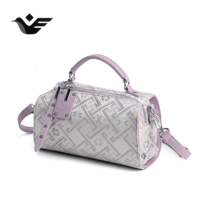 Feiyan Free Shipping New Designer Bag Luxury Shopping Bag Embroidered Boston Bag 2025 New Luxury High-end Handbag Fashion Versatile Shoulder Crossbody