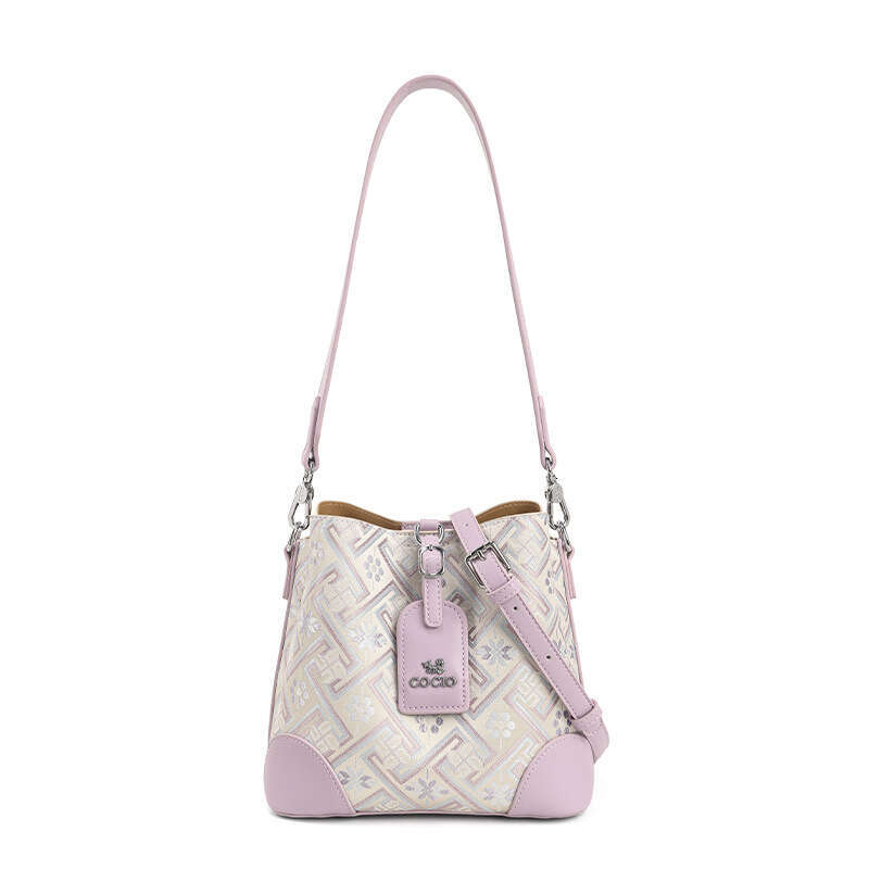 2025 New Printed Fashion Bucket Bag for Women - Large Capacity, Versatile Handbag/Shoulder/Crossbody, Minimalist Style, Premium Microfiber Leather