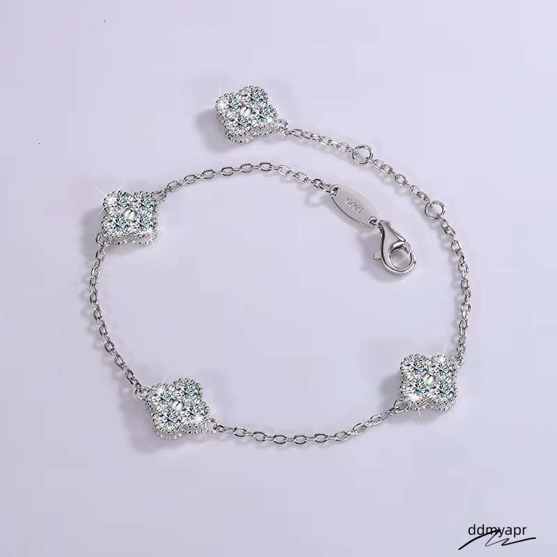 Gold Plated S Sier Moissanite Tennis Bracelet For Women VVS Dia Quality With Ddmyday GRA Certificate, Elegant Charm Jewelry Ddmyday