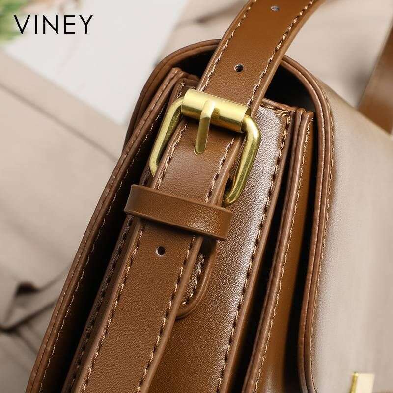 VINEY Ladies 2025 New Crossbody Tofu Single Shoulder Armpit Small High-Grade Genuine Leather Women's Bag
