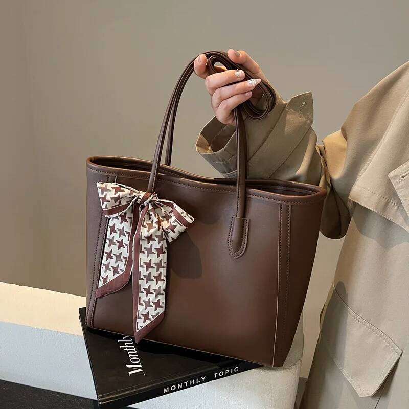 Designer Bag Large Capacity Tote For Women - Minimalist Shoulder & Handheld Purse, Chic Work Bag With Feel