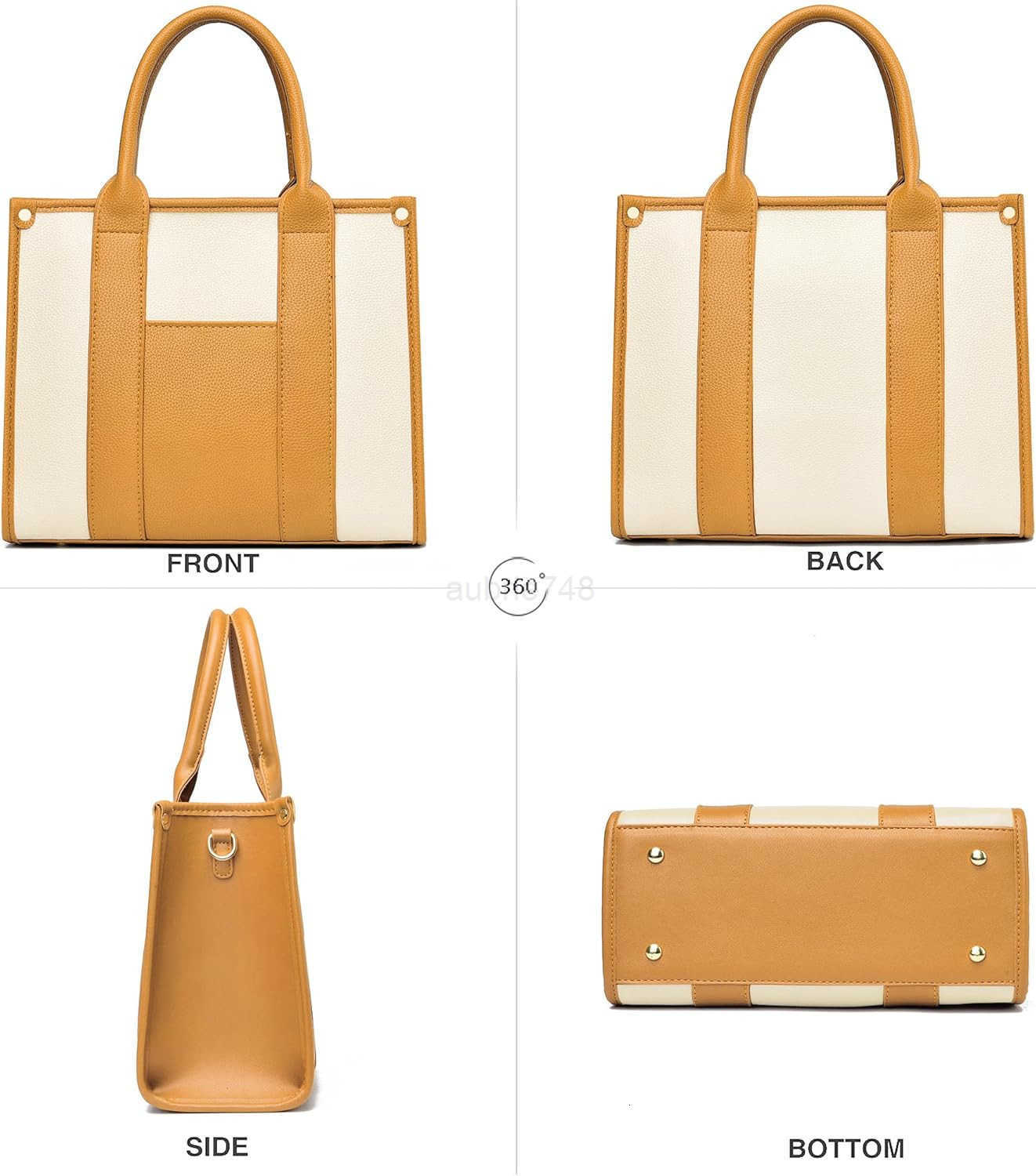 The Tote Bag Crossbody Purses for Women Shoulder Bag Handbags PU Leather Top Handle Bags with zipper M250904