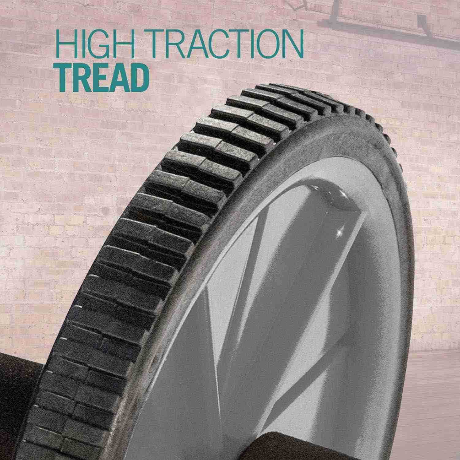 Ab Wheel Roller for Core Back Abdominal Exercises and Fitness Training to Build Strength with Comfort Foam Grips W250904