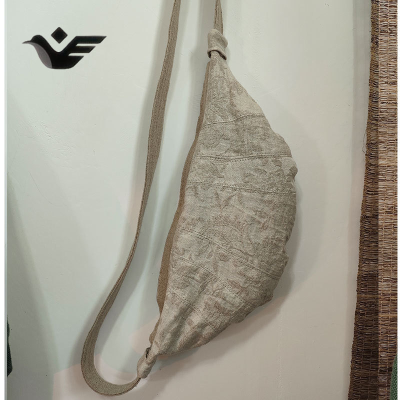 Feiyan Free Shipping New Designer Bag Luxury Shopping Bag Simple Artistic Dumpling Canvas Bag Niche Design Casual Underarm Handbag Waist Bag For Women