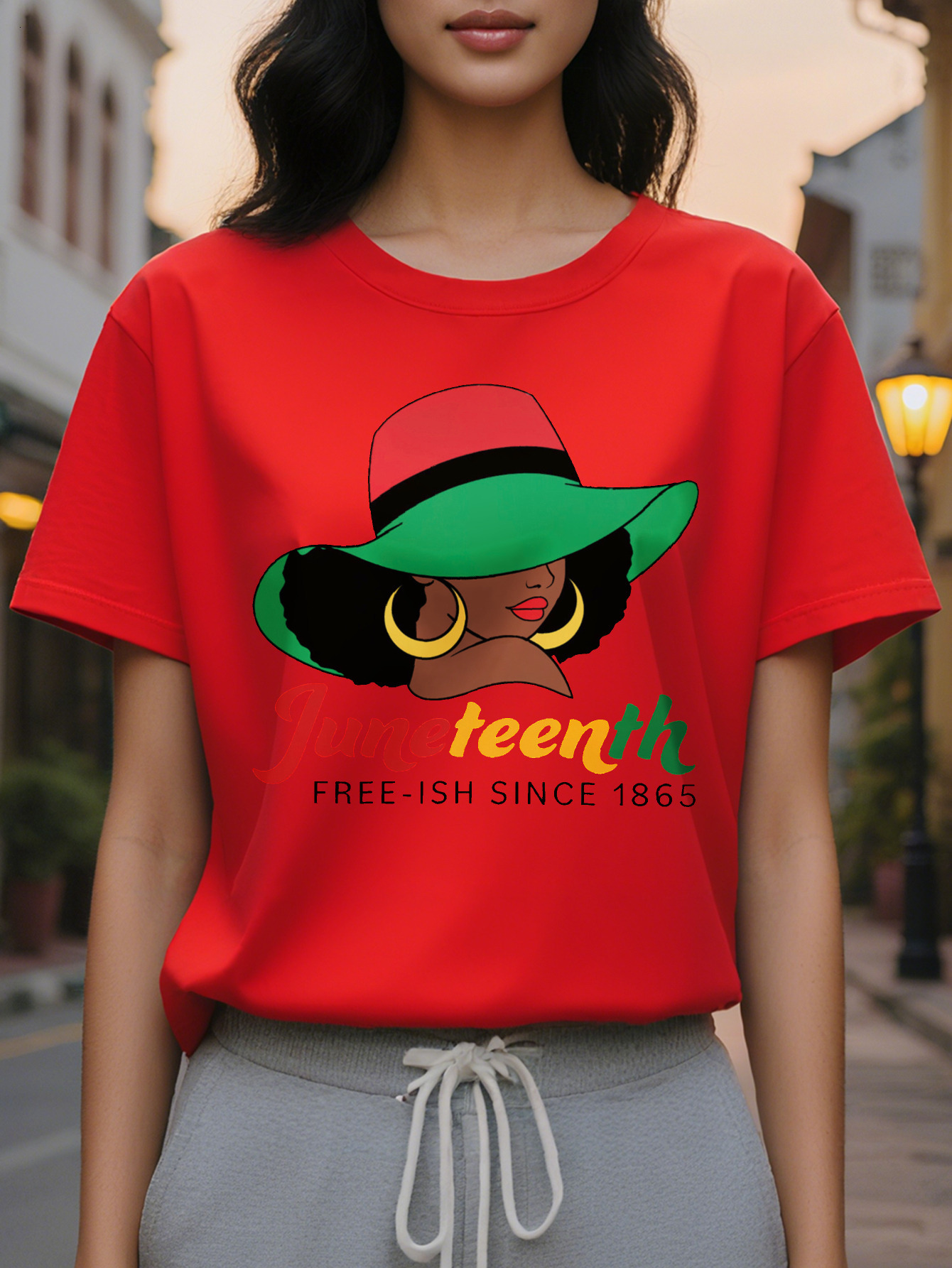 Large XL Women's Figure Letter Print T-Shirt Fashionable Crew Neck Short Sleeve Casual Style Perfect for Spring Summer Plus Size