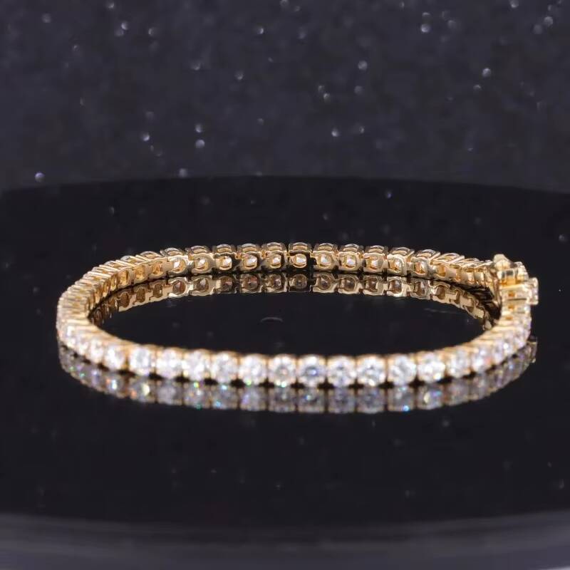 Trendy LGD Diamond 925 Sterling Silver Bracelet Unisex Hip Hop Tennis Bracelet 3mm 4mm 5mm Gold Moissanite Jewelry for Men Women