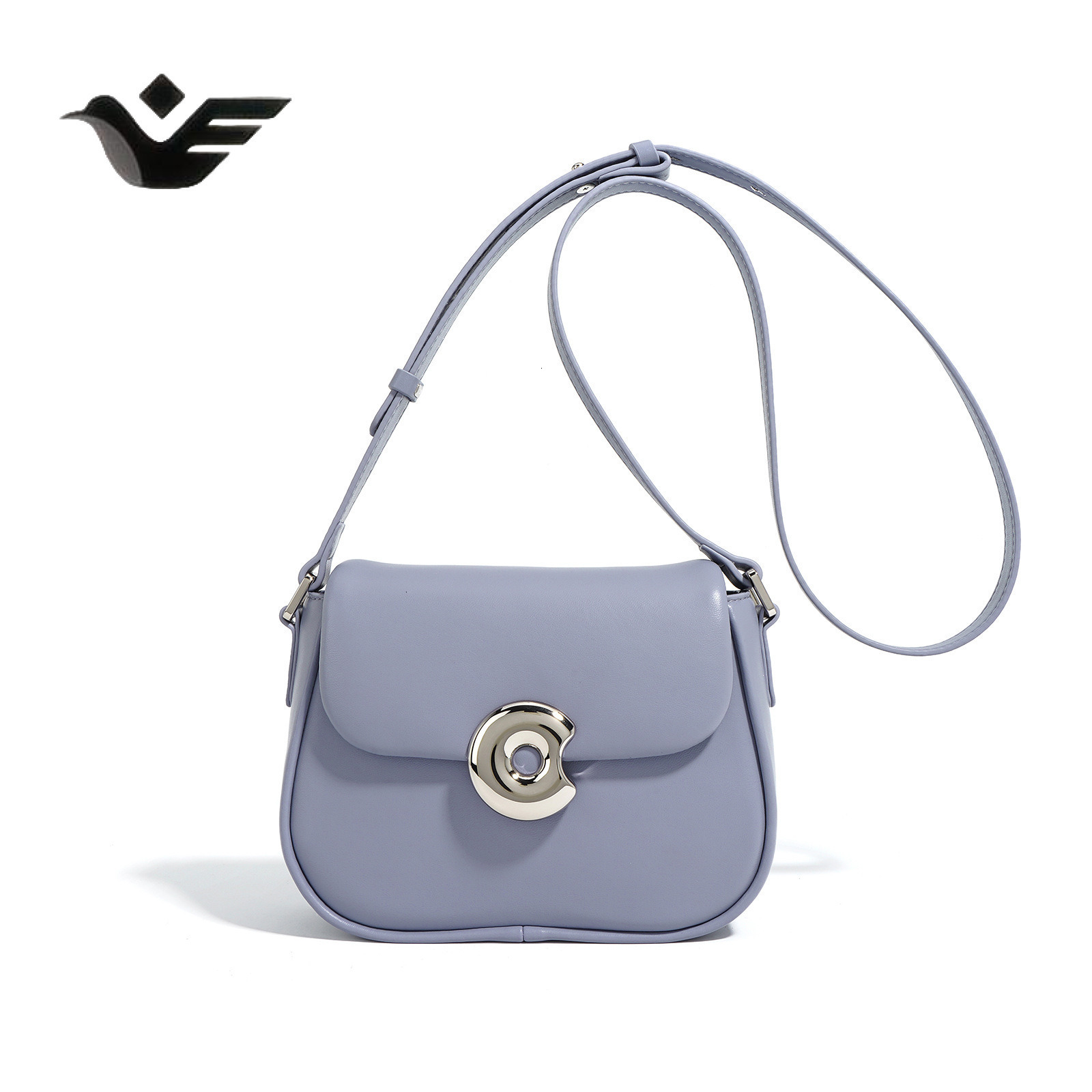 Feiyan Free Shipping New Designer Bag Luxury Shopping Bag New Genuine Leather Saddle Bag Crossbody Trendy Bag Niche Texture Shoulder Bag Commuter Vers