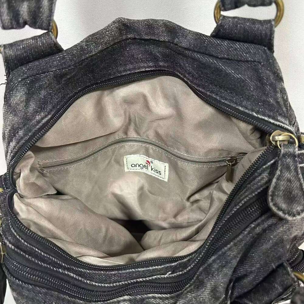Angelkiss Women Handbags Satchel Top-handle Handbag Denim Bag Dumpling Give Gifts Shoulder Bags Phone Money Pack