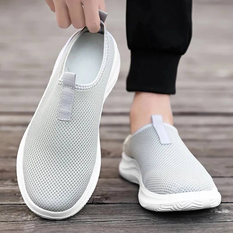 Men's Sneakers Comfortable Lightweight Soft Half Slipper Flat Running Outdoor Casual Sports Man Shoes ddmysaturn