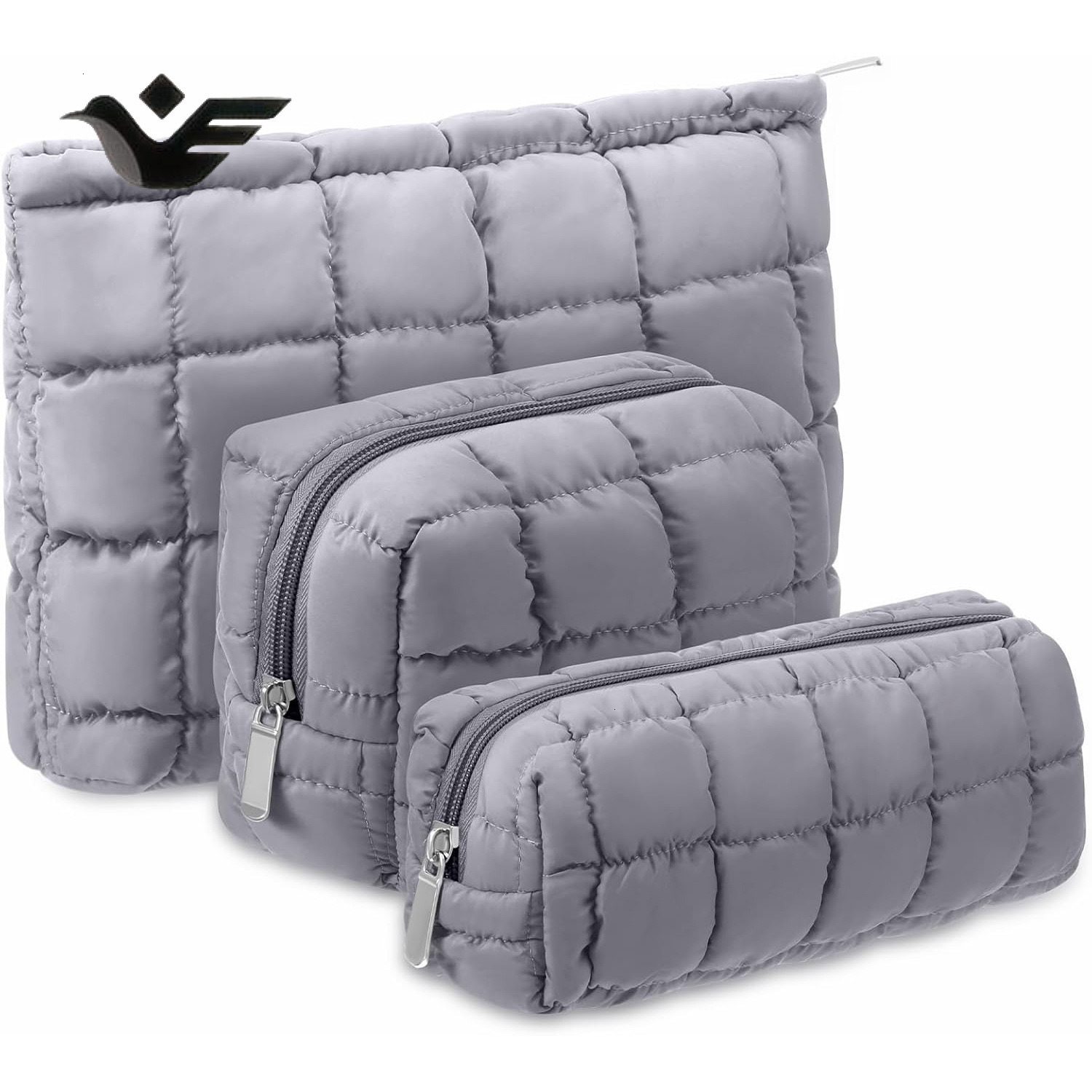 Feiyan Free Shipping New Designer Bag Luxury Shopping Bag Down Filled Cotton Cosmetic Bag Solid Color Clutch Bag Large Capacity Portable Storage Bag