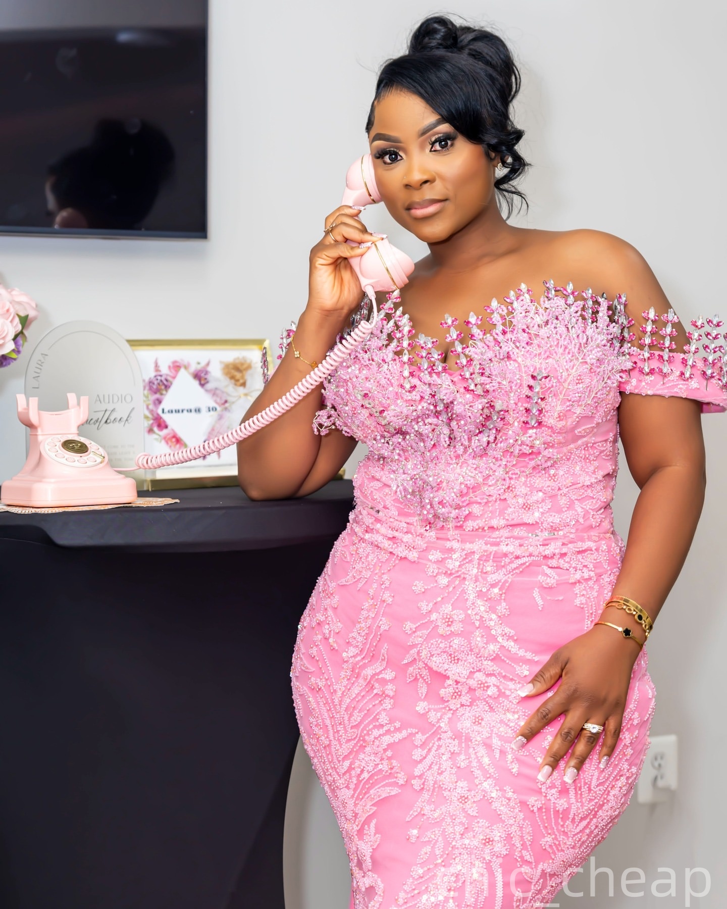 Aso Ebi Mermaid Pink Prom Dresses 2025 Crystals Detachable Train Evening Formal Party Second Birthday Engagement Gowns Plus Size Dress For Special Occ